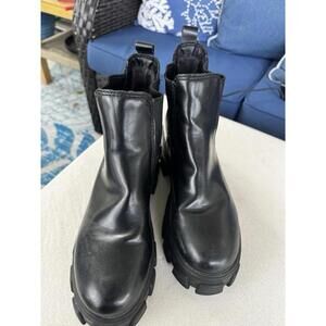 Circus by Sam Edelman Black Platform Chelsea Boots Womens Sz 8 Streetwear Biker